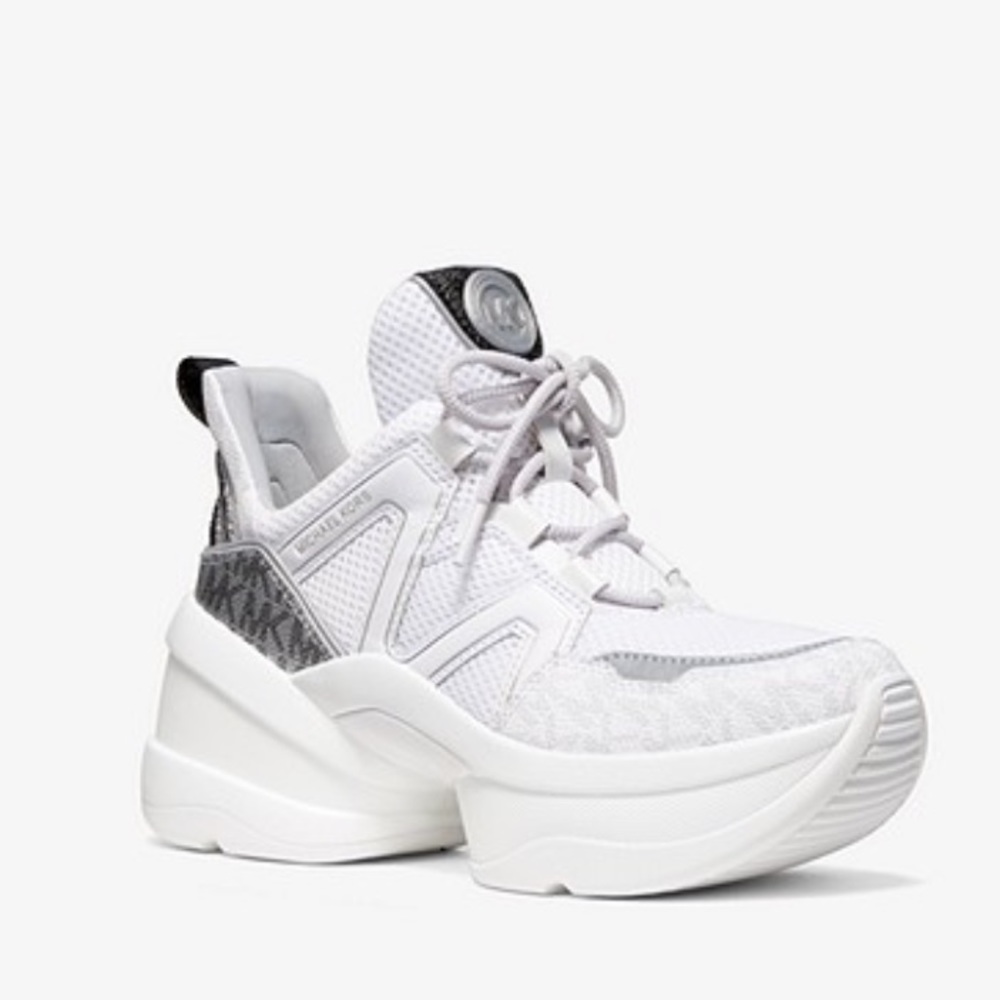 Michael Kors Olympia Mesh Logo Trainer